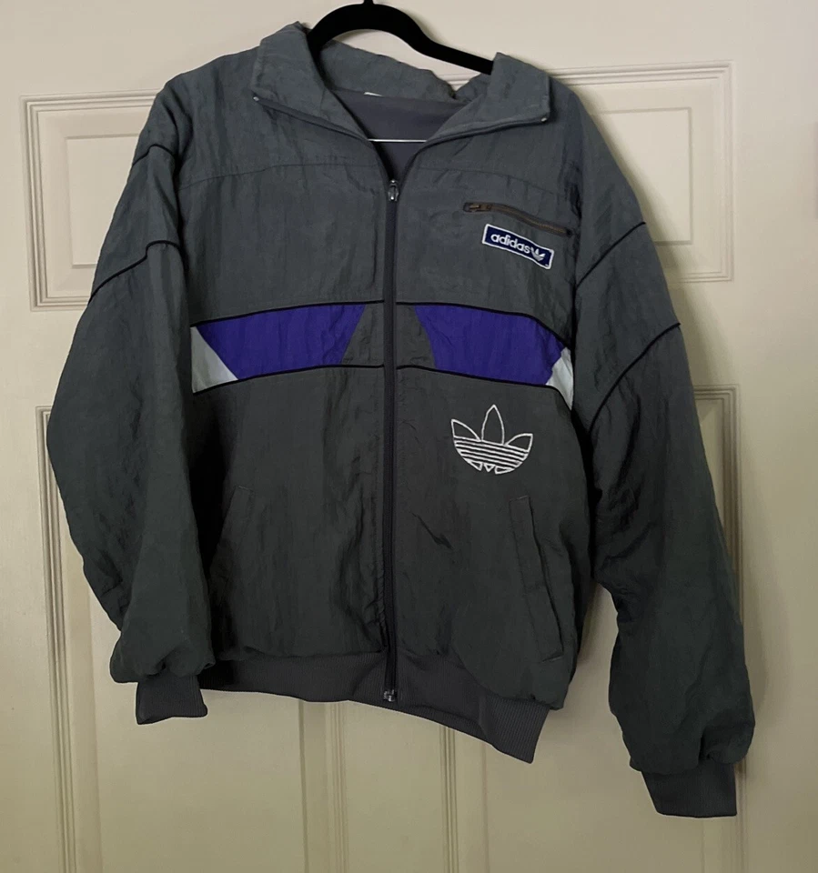 ADIDAS Vintage Track Suit Nylon Jacket Pants Windbreaker 90s Rare Retro - Image 2 of 4