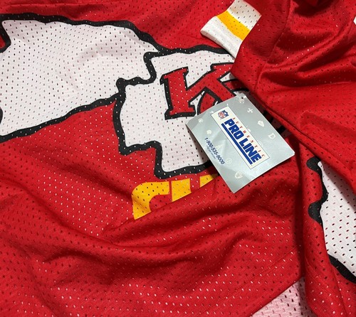 KANSAS CITY CHIEFS Men Red Vintage Rare NFL Football Jersey 3XL Wilson NEW TAG - Picture 2 of 7