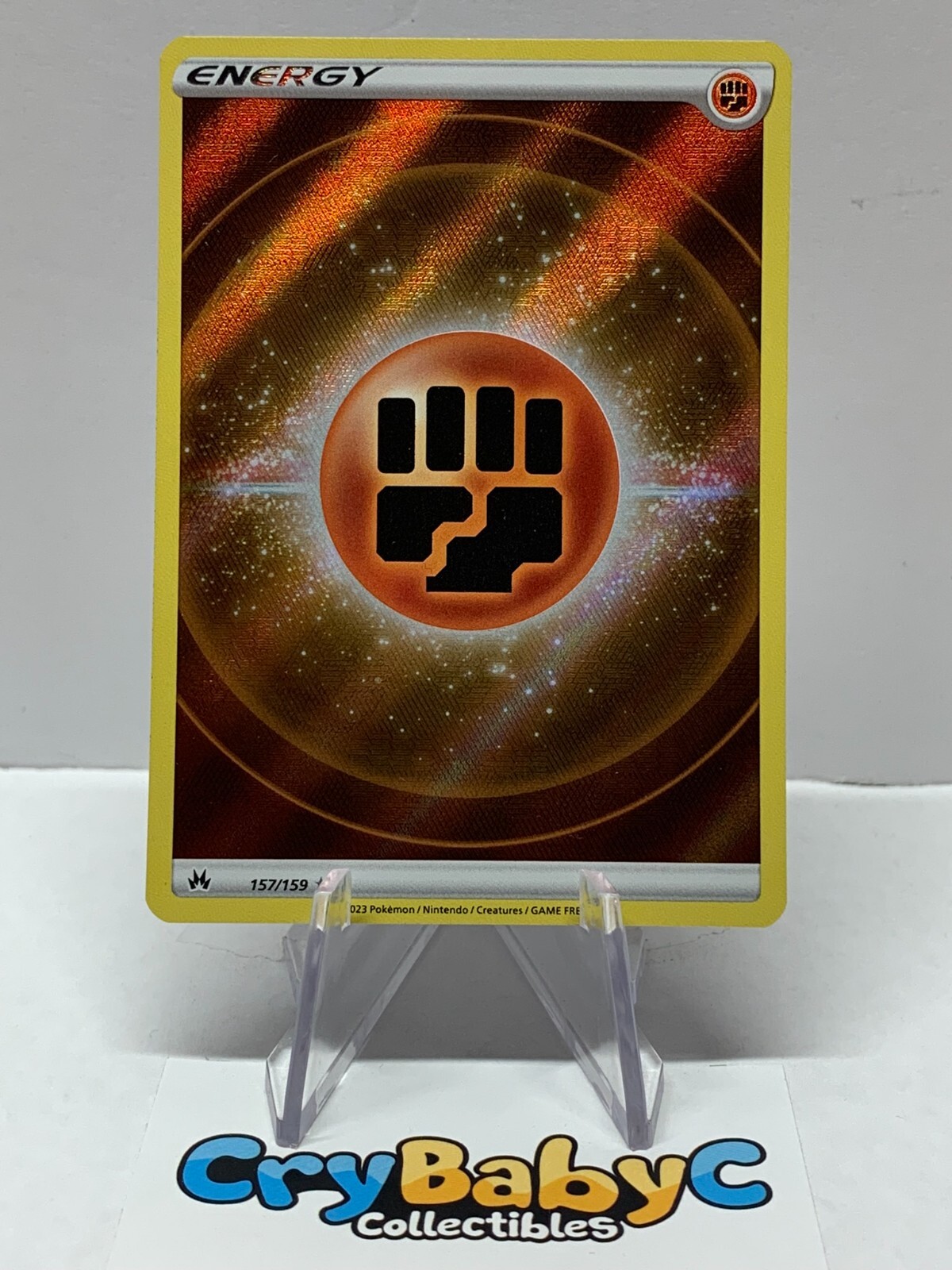 Pokemon Fighting Energy 157/159 Crown Zenith FULL ART