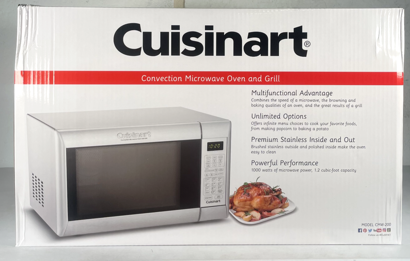 NEW Cuisinart CMW200 1.2CubicFoot Convection Microwave Oven with