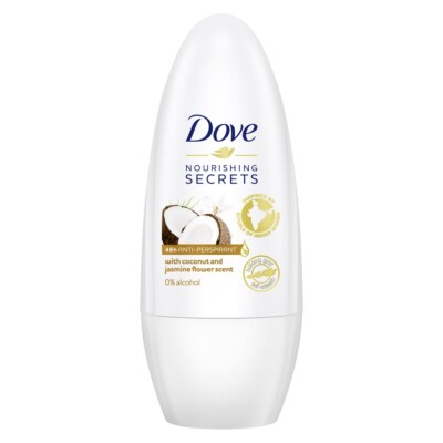 92,67 /L- 6x Dove Deo Roll-on Nourishing Secret Restoring Coconut & Jasmine-50ml
