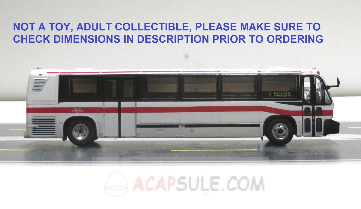TTC Toronto Route 11 to Davisville Station 1/87 Scale TMC RTS