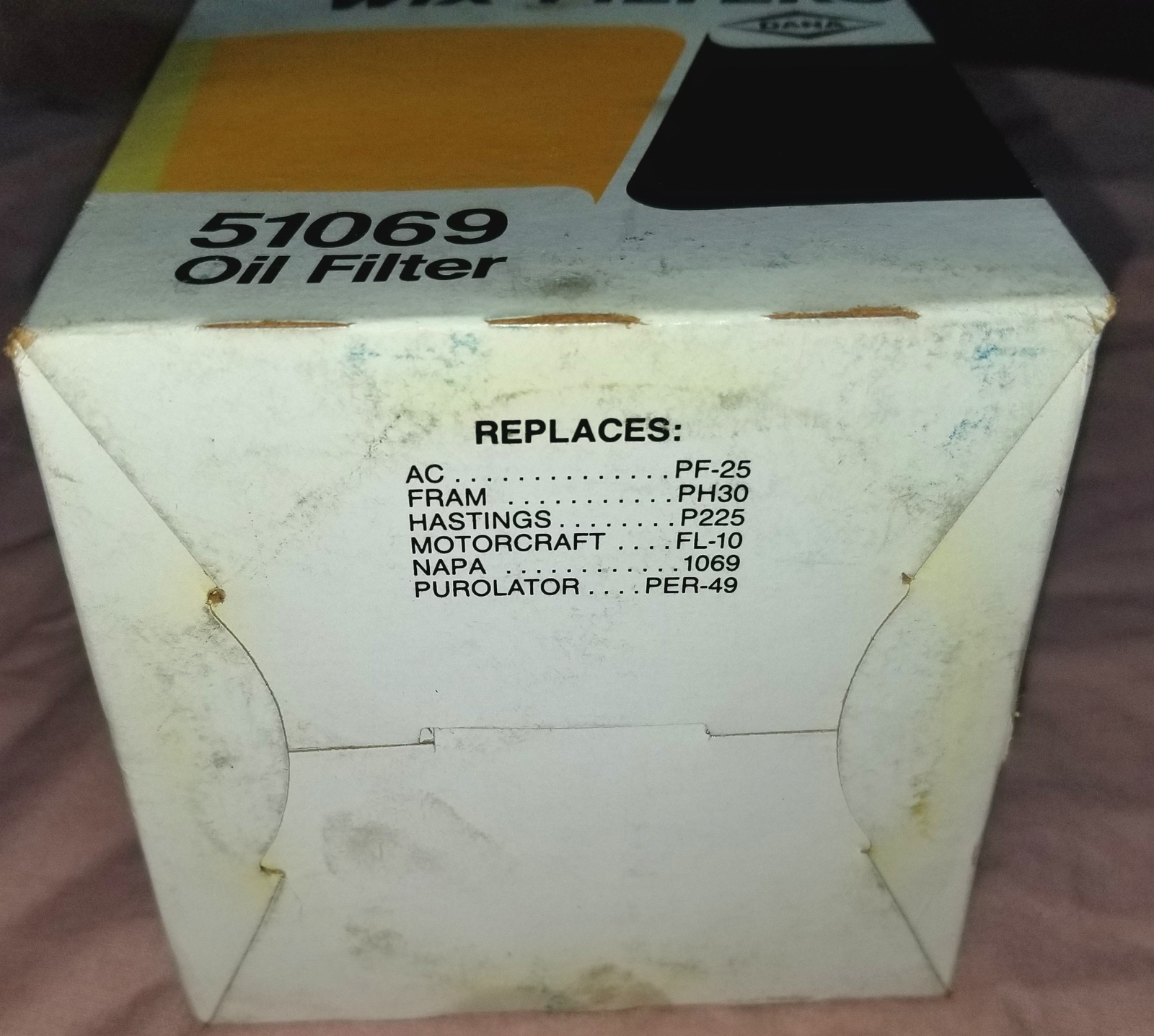 Wix 51069 Engine Oil Filter – New, For VIN L, OE Replacement, 1-Year Warranty