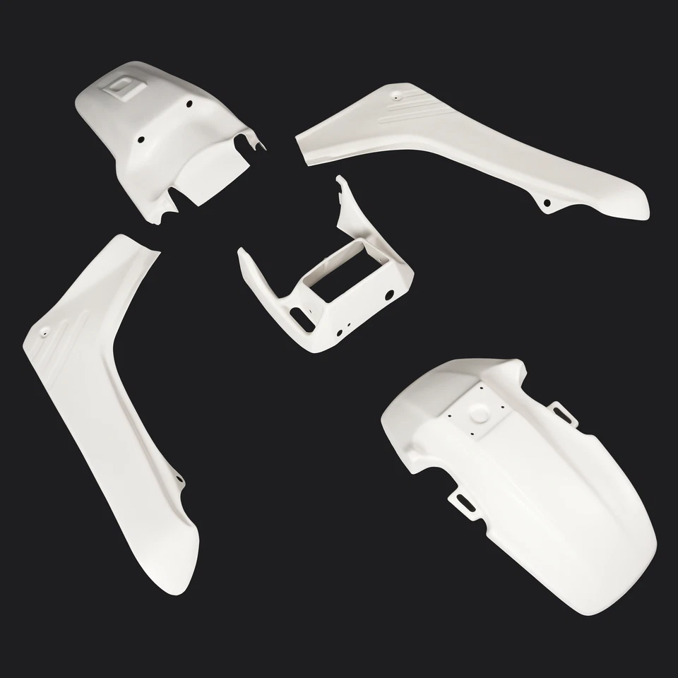 For Honda TR200 Fat Cat 1986 1987 Complete Body Kit Fenders Side Covers White Foto 2 de 4