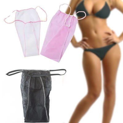 100Pcs Einweg Frauen Unterwäsche Spa Individuell verpackt Hygienic T-Rücken