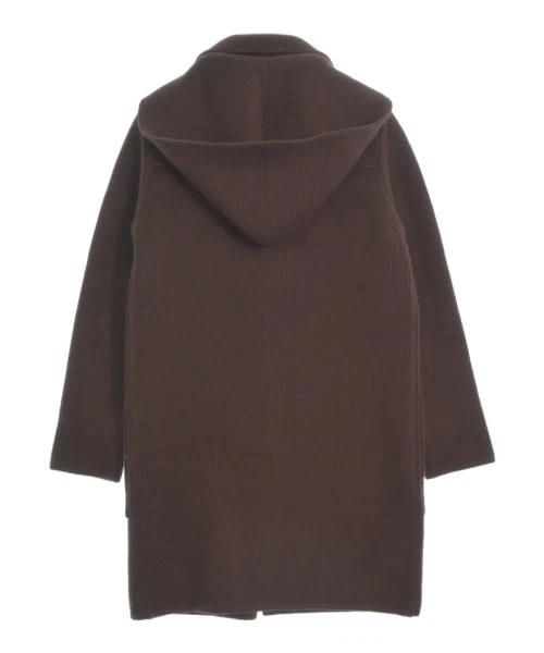 Cappotto donna Maison Margiela S lana marrone con cappuccio