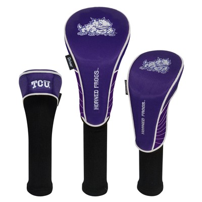 Team Effort NCAA 3-Piece Headcover Set - TCU Horned Frogs and Lady Frogs