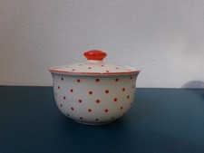 Zuckerdose Villeroy & Boch 30er 50er Jahre polka dots