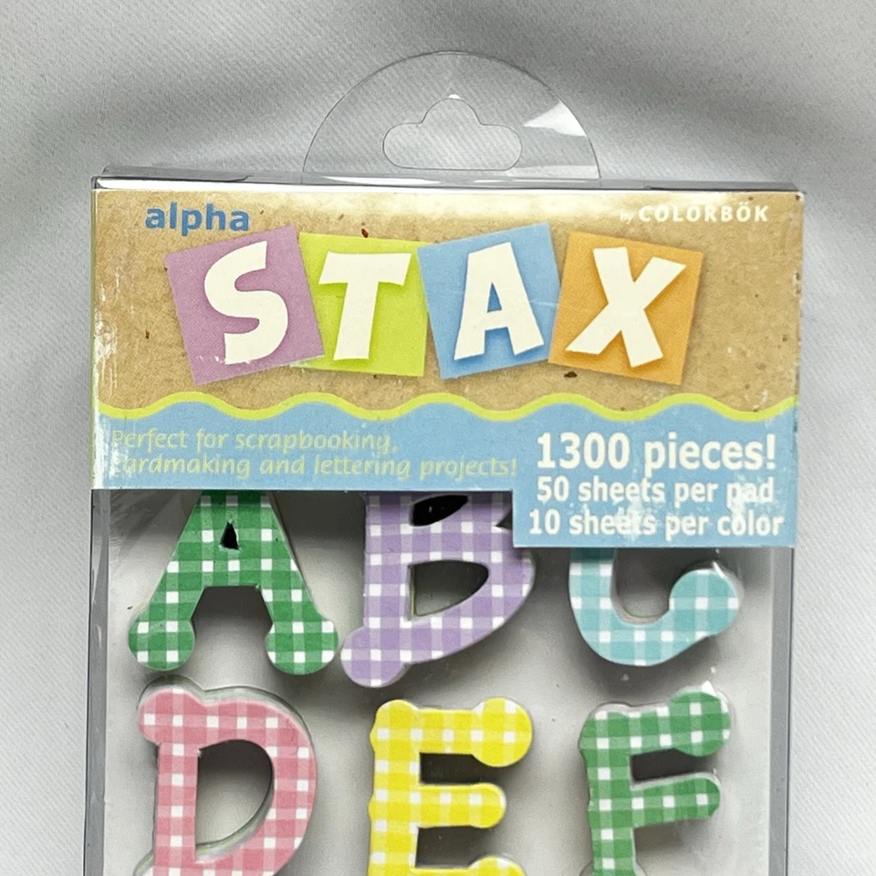 Alpha Sticky Stax by Colorbok 1300 Pieces 50 Sheets Fat Dot Pastel NEW - Image 2 of 4