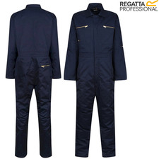 Regatta Mens Zip Fasten Durable Workwear Coveralls Garage All-in-One Boiler Suit