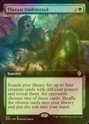 Threats Undetected #419 Extended Art Foil Dominaria United MTG