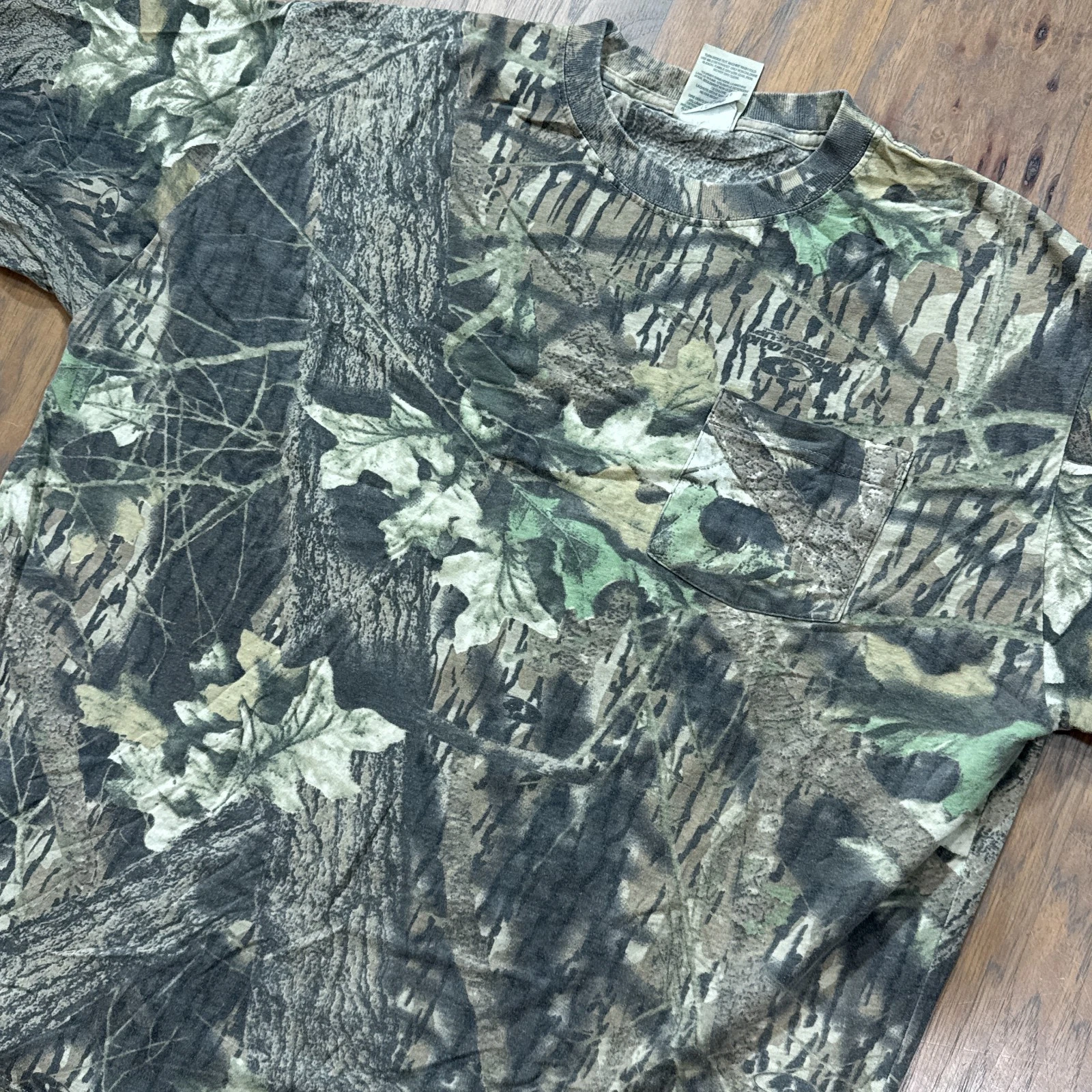 Vintage Mossy Oak Shirt Mens 2XL Break Up Camo Outdoors Hunt Pocket Cotton Camp