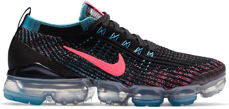 美品　Nike VAPORMAX FLYKNIT 3 29cm Y2K arc Nike Air VaporMax Flyknit 3 Black Baltic Blue Hyper Pink (Women's