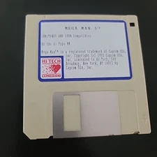 Megaman 3 | 3.5” Floppy Disk | 90s Capcom USA Game | Hi Tech Expressions.