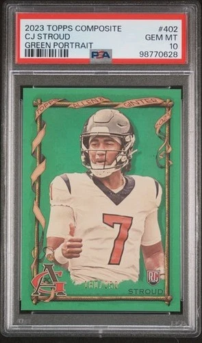 CJ Stroud Green Portrait /250 PSA 10 - 2023 Topps Composite (RC) #402 *Pop 16*