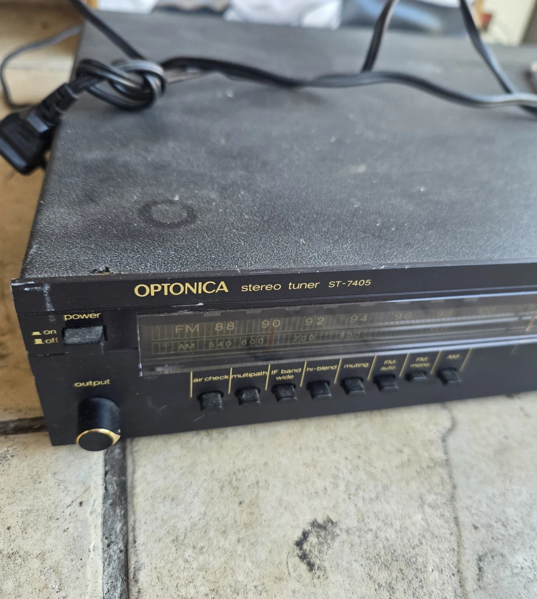 Sintonizador estéreo Sharp Optonica ST-7405 FM/AM - Funciona