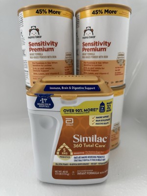 4x Mama Bear Sensitivity Baby Formula EXP 08/2026 33.2oz (Similac Sensitive 360)