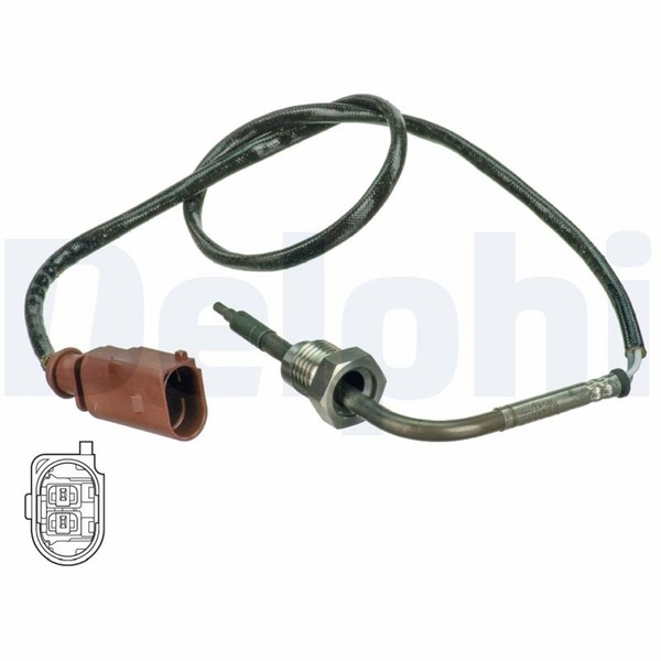 Sensor Abgastemperatur Delphi TS30076 FüR 1T1 Caddy 3C2 3C5 VW Touran 2CA 2KH B6-image