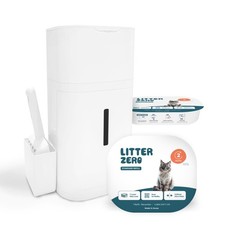 Litter Zero Base Set Includes 1 Refill, Scoop 1 White