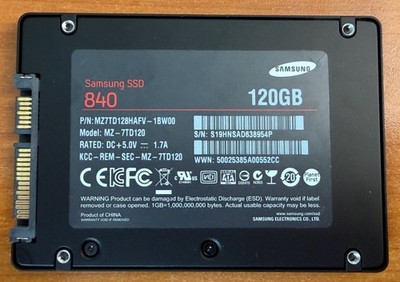 Samsung SSD MZ7TD128HAFV-1BW00 -SSD SATA 120 GB, 2,5''