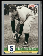 Jo DiMaggio #B12 Prices | 1992 Score Joe DiMaggio | Baseball Cards