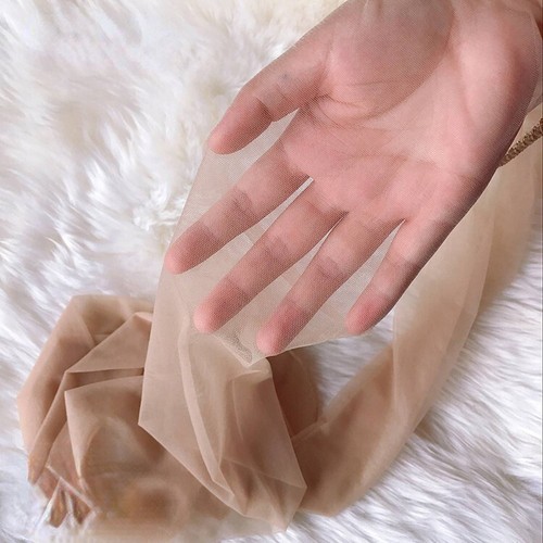 Collant all'uncinetto ultra sottile 0D una linea vita alta calze trasparenti per donna - Foto 19 di 21
