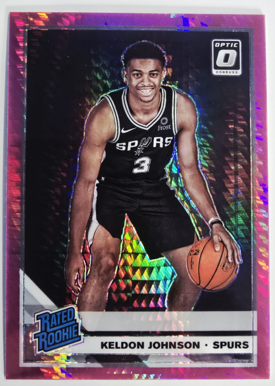 2019-20 Panini Donruss Optic Rated Rookie Pink Hyper Keldon Johnson #186 ✨️