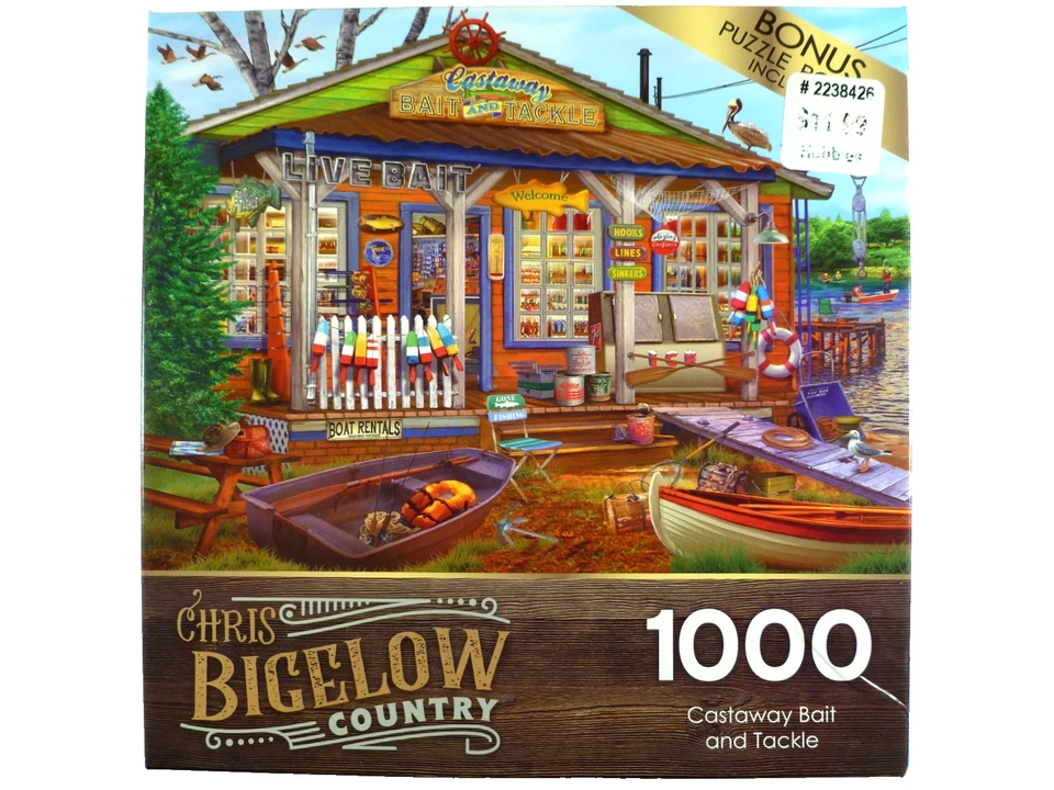 Lot of 6 RoseArt 1000 Piece Jigsaw Puzzle Back to the Past Colorful Art Complete - Image 3 of 4