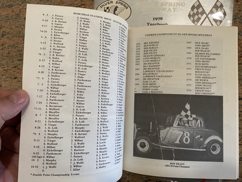 Annuaires Silver Spring Speedway, Pennsylvanie, 1976 et 1978 Auto Racing  - Photo 13/14