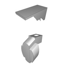 Adattatore VESA per Monitor Curvo Samsung C27F591FDE 27 Pollici Staffa Kit 3D