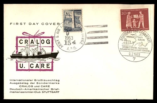 Mayfairstamps Germany FDC 1963 Giving Package CARE First Day Cover aax_10899