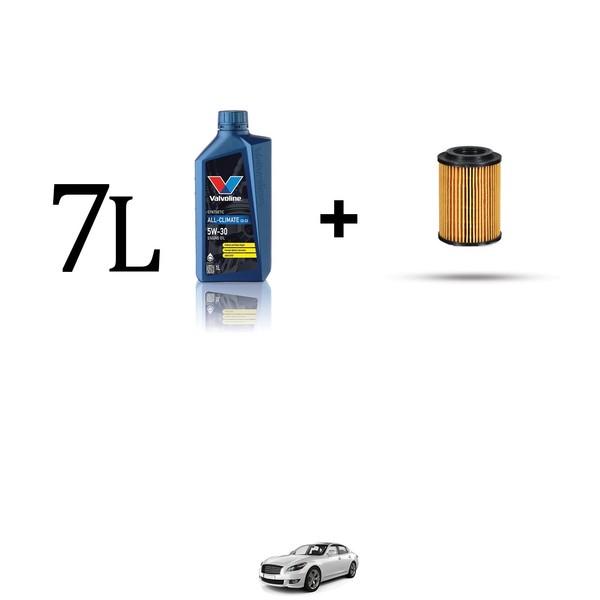 Set ÖLfilter Und 7L FüR Infiniti Q70 2.2 D 125Kw Von 2014-image