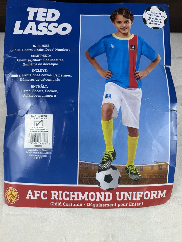 Spirit Halloween - Uniforme Ted Lasso AFC Richmond - Talla pequeña Foto 3 de 4
