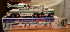 Hess 1995 Truck With Helicopter Lights Work Original Box and Packaging