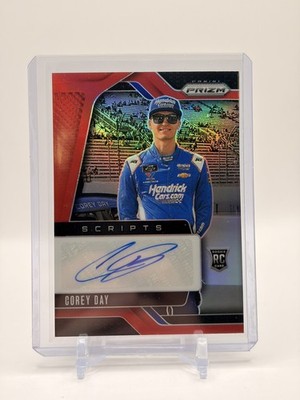 Corey Day 2025 Prizm NASCAR  /99 RED Scripts RC #S-CDY