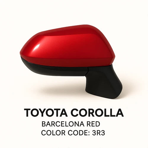 NEW RED Mirror fits 20-21 Corolla Sedan  Passenger RH Power noheat
