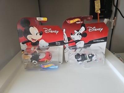 Hot Wheels Character Cars STEAMBOAT WILLIE & MICKEY MOUSE Disney