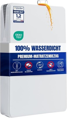 Utopia Bedding Matratzenbezug 135 x 190 x 30 cm Wasserdichter mit Reißverschluss