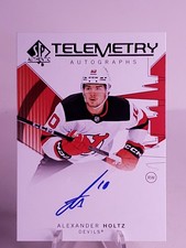 Alexander Holtz 2024-25 SP Authentic Telemetry Auto #T-AH New Jersey Devils