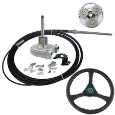 14FT Outboard Steering System 200HP Marine Boat Steering Kit Planetary Gear