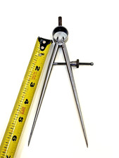 The Lufkin Rule Co. Dividers with Round Legs  6.0” Size & Capacity. USA Made!