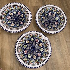 Tunisian Ceramic Bowls Handmade, traditional, colorful, diameter