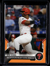 Jean Segura - 2021 MLB Topps Now #719 Orange 3/5 Parallel Philadelphia Phillies