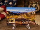 1/1000 oz Gold Coin Route 66 in Card .999 Fine Gold