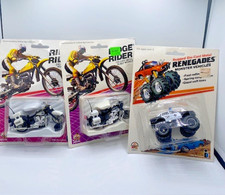 Zee Toys - Ridge Riders Motorcycles - Renegade Monster Police car Die Cast 1980s