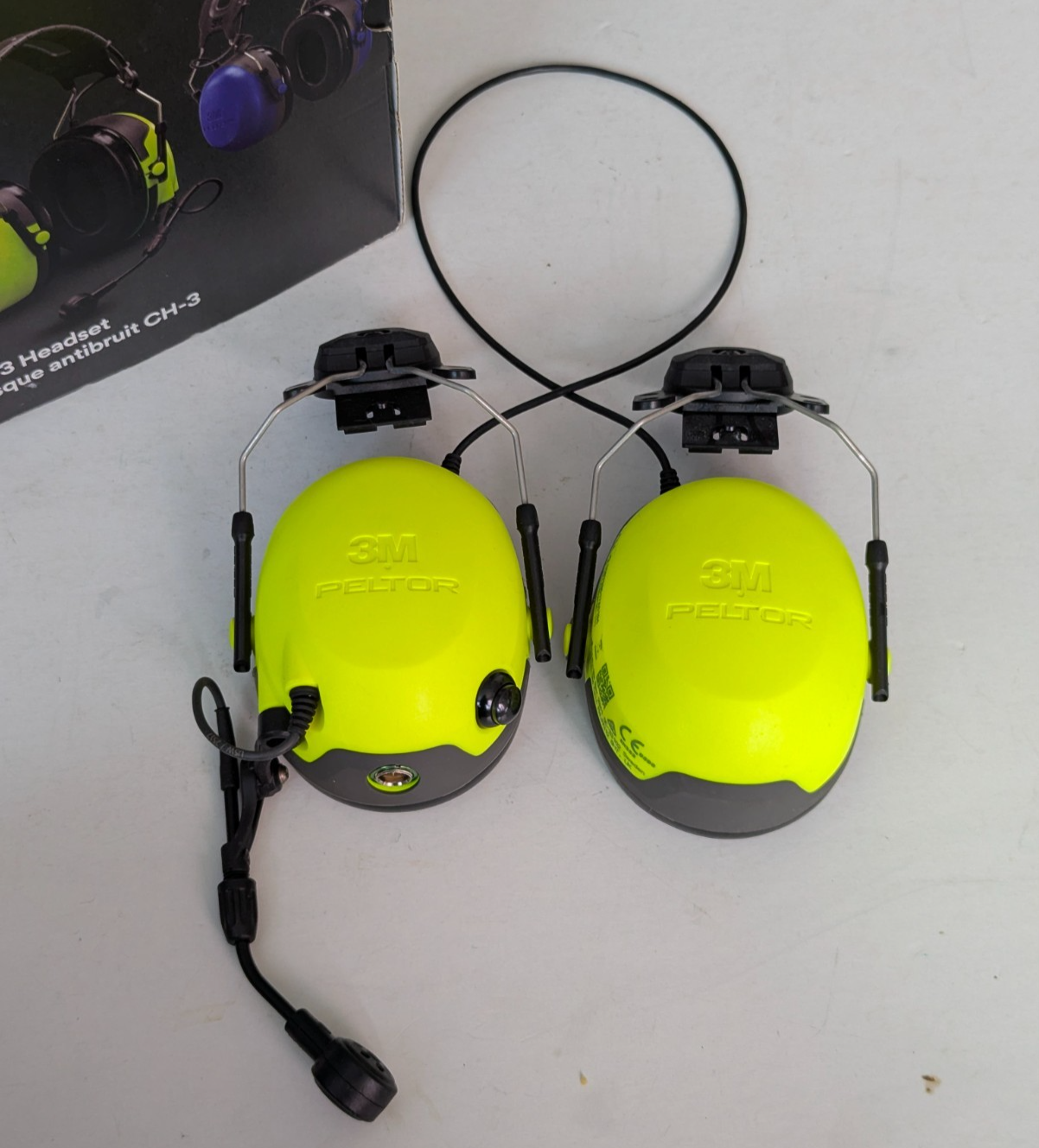 3M Peltor MT74H52P3E-111 PTT CH-3 FLX2 Headset Helmet Hat Ear Defenders Inc VAT