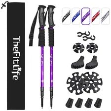 Telescopic Anti-Shock Hiking Poles - Lightweight, Collapsible, All-Terrain