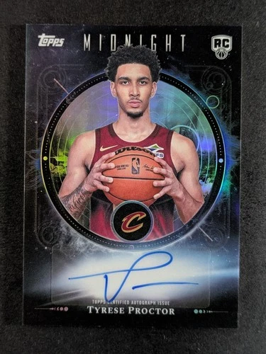 2025-26 Topps Midnight TYRESE PROCTOR RC Auto Midnight Oil #MOR-TP