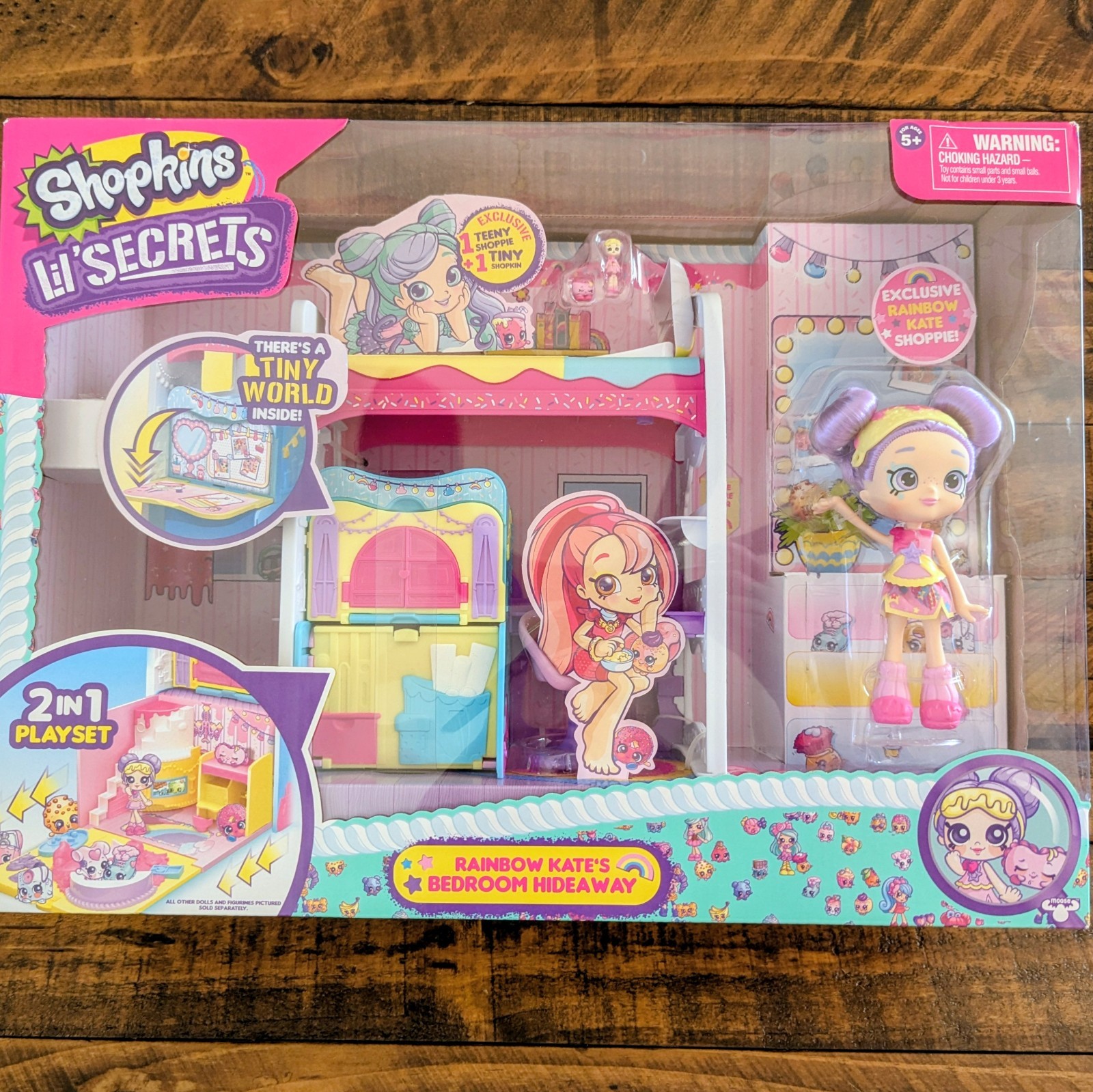 Shopkins Lil&rsquo; Secrets Rainbow Kate&rsquo;s Bedroom Hideaway 2i
