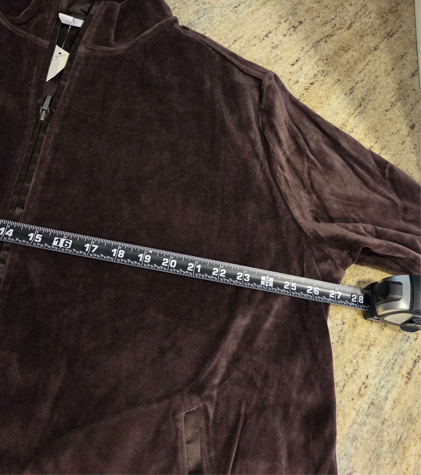 Новый! Charter Club женщин плюс размер 3 X коричневый бархат костюм комплект куртка и брюки - Изображение 3 из 4